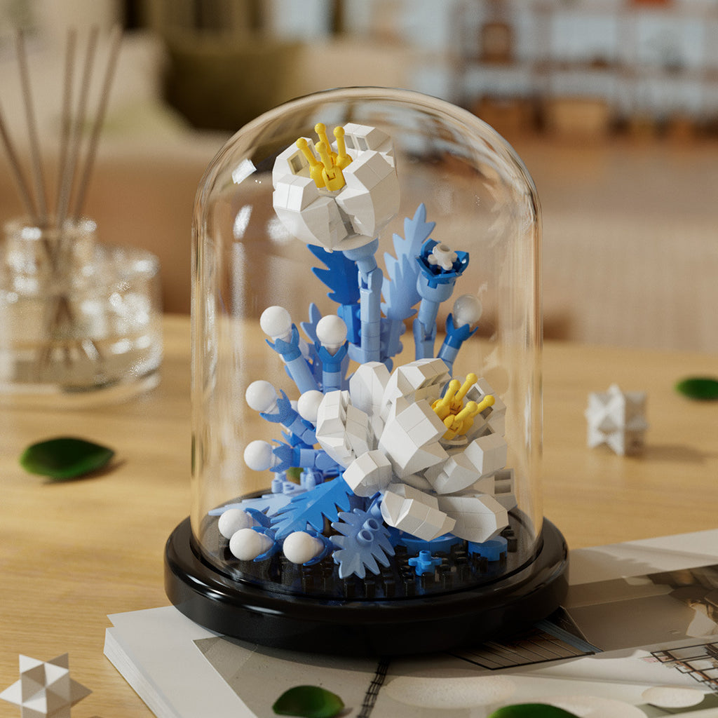 LumiBloom™ Dust Cover Building Blocks Flowers Children's Assembly Toys