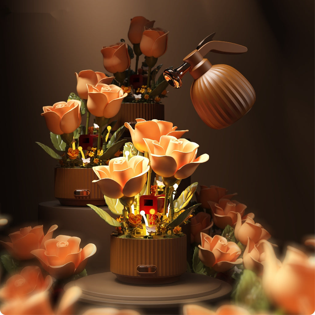 LumiBloom™ Blooming Light Flower Building Kit – Animated LED Bouquet Gift