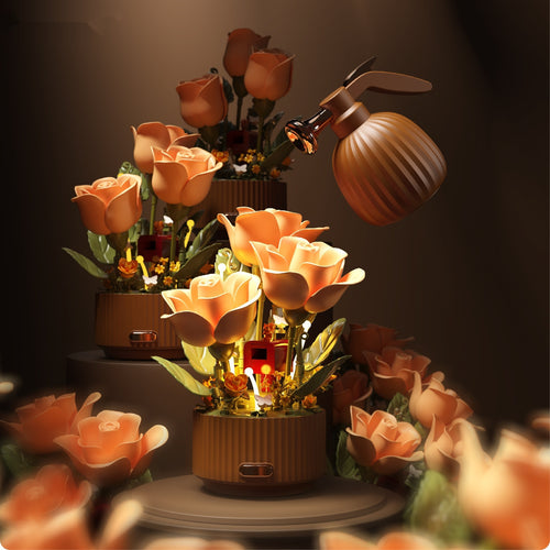 LumiBloom™ Blooming Light Flower Building Kit – Animated LED Bouquet Gift