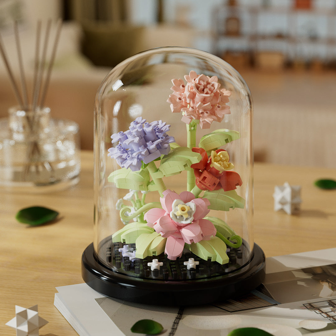 LumiBloom™ Dust Cover Building Blocks Flowers Children's Assembly Toys