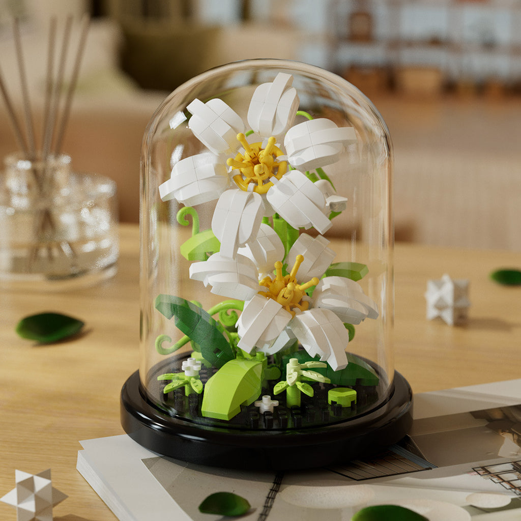 LumiBloom™ Dust Cover Building Blocks Flowers Children's Assembly Toys